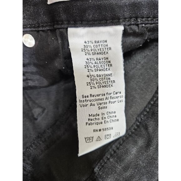 STS Blue Ellie High Rise Jeans Womens 28L Black Skinny Stretch Denim Pants - Picture 6 of 12